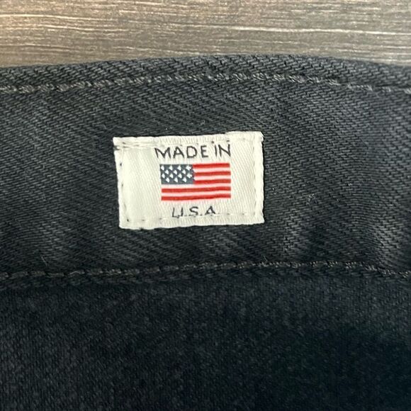 Re/Done 90s High-Rise Ankle Crop in Universe Coal Black, Distressed-Size 26-NWOT - Picture 8 of 13